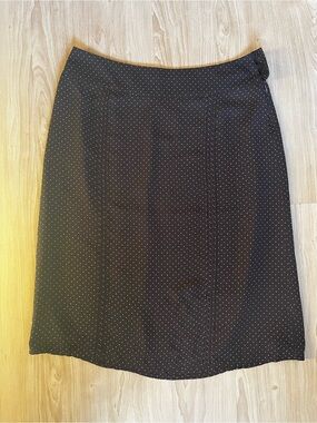 Twee office new girl  Skirt with White Micro Dots - A-Line